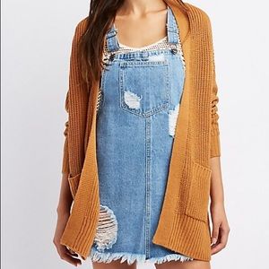 Charlotte Russe Shaker Stitch Boyfriend Cardigan